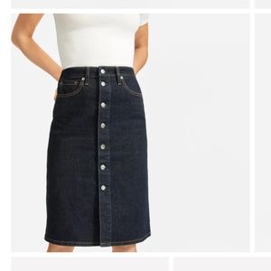 Everlane Denim Pencil Skirt, Size 26